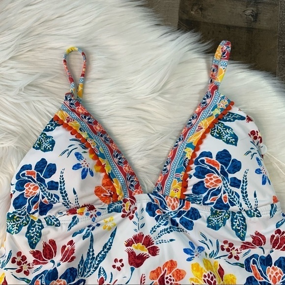 NWT Lucky Brand Multicolored Tankini Top XS - Picture 3 of 10